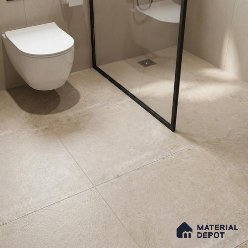 Stone Floor Tile TL 10099 Rust Natural | 16 x 16 inch - 12 mm thick | Vitrified Anti Skid Matte Finish Heavy Duty Parking Tile | Ideal For Outdoor, High Traffic Areas, Terrace | Pattern Alignment May Vary | 2-3 mm Spacer is Mandatory