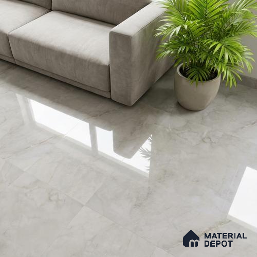 TL 10157 Forges Grey 4 ft x 2 ft Glossy Finish PGVT Vitrified Tile - 9 mm