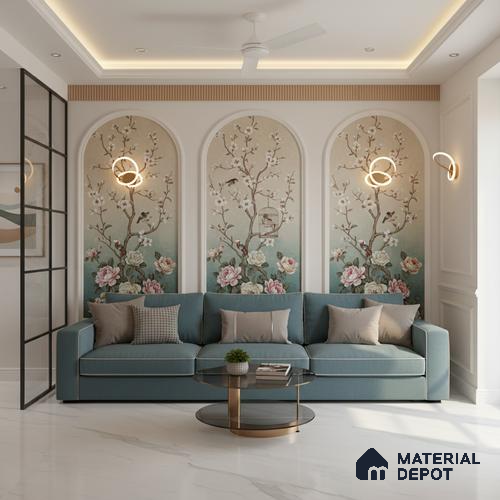 TL 10161 Satvario Saga Satin 4 ft x 6 ft Matte Finish GVT Vitrified Tile - 9 mm | Adhesive and Spacers Must be Used During Installation