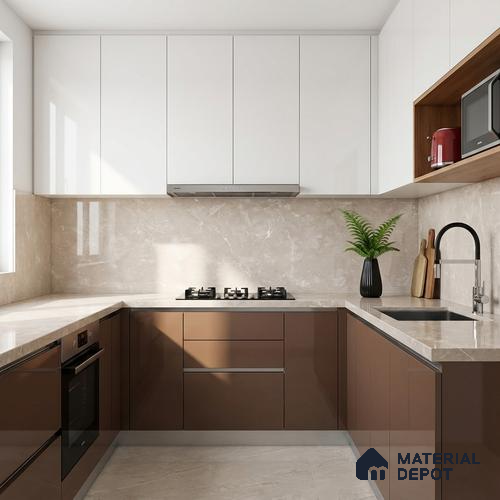 Marble Look Wall Tile TL 10165 B SGH Galaxy Gray Endless Glossy 4 ft x 2 ft Glossy Finish Vitrified Tile - 9 mm | Suitable For living Room, Bedroom, Bathroom