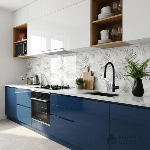Highlighter Wall Tile TL 10302 Elegant Satuario Decor 4 ft x 2 ft Glossy Finish Vitrified Tile - 9 mm | Suitable For Living Room, Bedroom, Dining Area