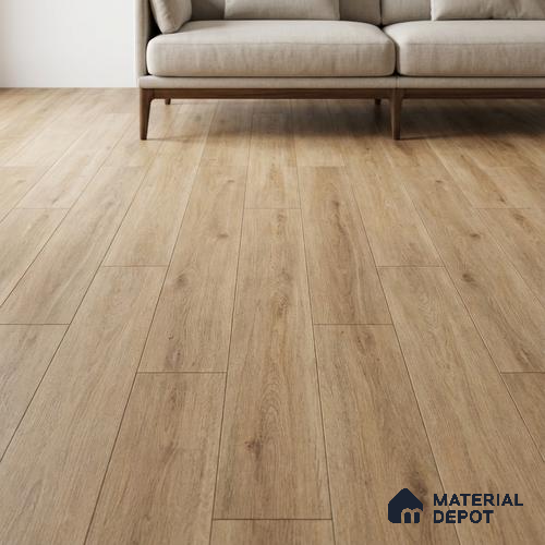 Wood Look Floor Tile TL 10349 Castelo Honey 4 ft x 7.87 inch Matte Finish Vitrified Tile - 9 mm | Suitable For living Room, Bedroom, Bathroom | 2-3 mm Spacer is Mandatory