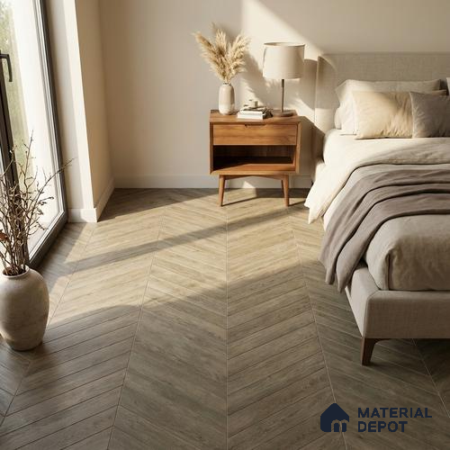 Wood Look Floor Tile TL 10384 English Wood 35.43 inch x 6 inch Matte Finish Vitrified Tile - 9 mm | Suitable For living Room, Bedroom, Bathroom | 2-3 mm Spacer is Mandatory