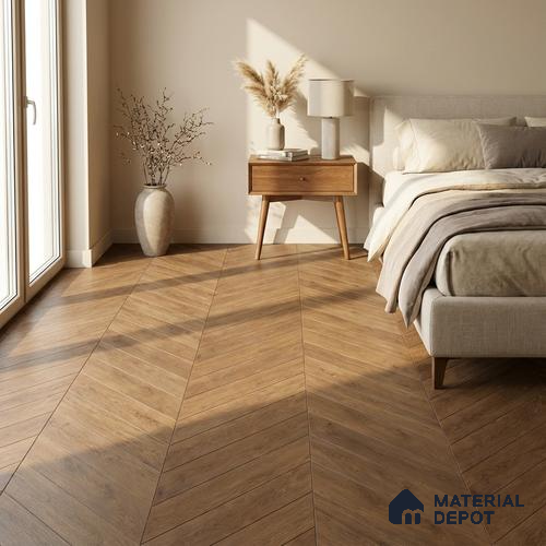 Wood Look Floor Tile TL 10389 Puritan Pine 35.43 inch x 6 inch Matte Finish Vitrified Tile - 9 mm | Suitable For living Room, Bedroom, Bathroom | 2-3 mm Spacer is Mandatory