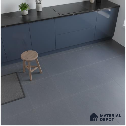 Plain Look Wall Tile TL 10439 E Vibrant Indigo Blue 2 ft x 2 ft Matte Finish Vitrified Tile - 9 mm | Suitable For living Room, Bedroom, Bathroom