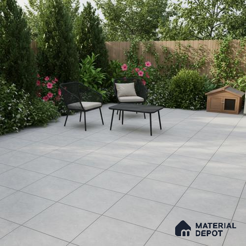 Stone Floor Tile   TL 10490  16 inch x 16 inch Vitrified Matte Finish -12 mm | Suitable for Parking, Balcony & Terrace | Pattern Alignment May Vary | 2-3 mm Spacer is Mandatory