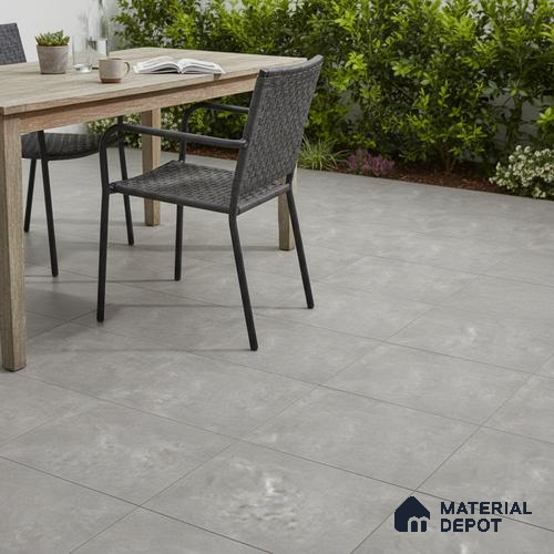 Stone Floor Tile TL 10500 16 inch x 16 inch Vitrified Matte Finish -12 mm | Suitable for Parking, Balcony & Terrace | Pattern Alignment May Vary | 2-3 mm Spacer is Mandatory
