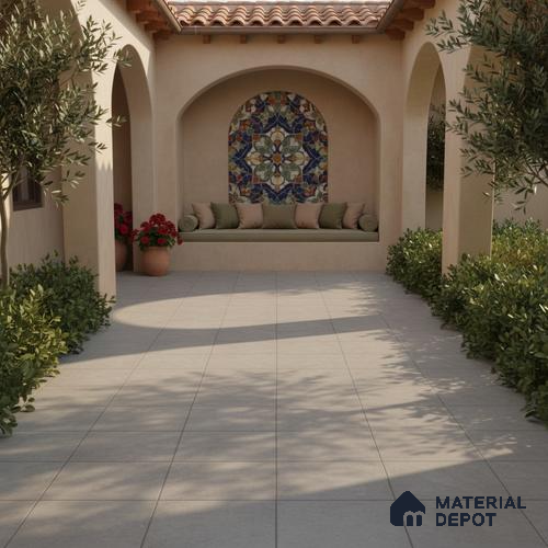 Stone Floor Tile   TL 10500  16 inch x 16 inch Vitrified Matte Finish -12 mm | Suitable for Parking, Balcony & Terrace | Pattern Alignment May Vary | 2-3 mm Spacer is Mandatory
