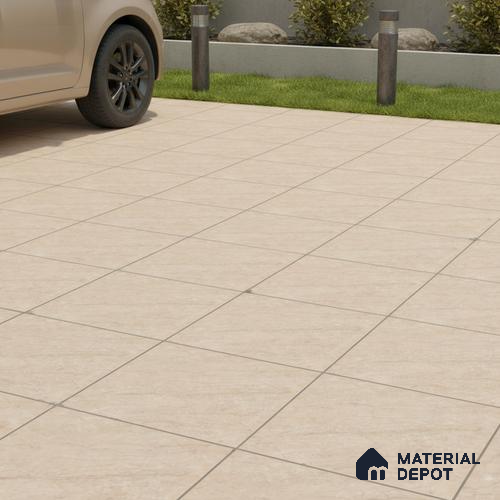 Marble Floor Tile TL 10503 16 inch x 16 inch Vitrified Matte Finish -12 mm | Suitable for Parking, Balcony & Terrace | Pattern Alignment May Vary | 2-3 mm Spacer is Mandatory