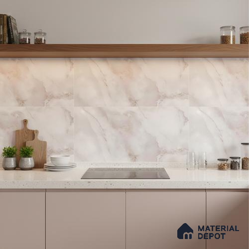 Marble Look Wall Tile TL 10532 Ulrich Onyx 2 ft x 1 ft Glossy Finish Ceramic Tile - 9 mm | Suitable For Bedroom, Bathroom