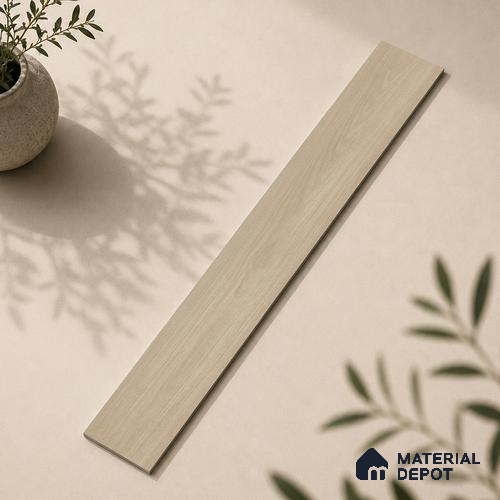 Wooden Look Floor Tile TL 10888 B Parquet Natural 4 ft x 8 inc Matte Finish Vitrified Tile - 9 mm | 6 Random Design | Suitable For Living Room, Bedroom & Dining Area | 2-3 mm Spacer is Mandatory