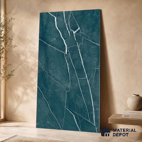 Marble Wall & Floor Tile TL 11040 Baltic Strata | 4 ft x 2 ft High Glossy Finish Vitrified Tile - 9 mm | 4 Random Design | Suitable For Living Room, Bedroom, Bathroom