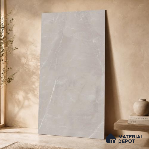 Marble Floor & Wall Tile TL 11070 Sereno Veil | 4 ft x 2 ft Glossy Finish Vitrified Tile - 9 mm | 4 Random Design | Suitable For Living Room, Bedroom, Bathroom