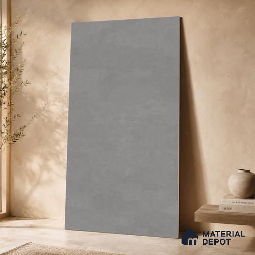 Plain Floor & Wall Tile TL 11080 Urban Slate | 4 ft x 2 ft Matte Finish Vitrified Tile - 9 mm | Suitable For Living Room, Bedroom, Bathroom