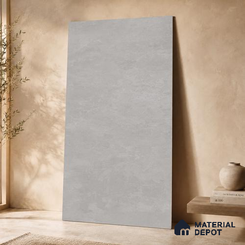 Plain Floor & Wall Tile TL 11085 Argento Cloud | 4 ft x 2 ft Matte Finish Vitrified Tile - 9 mm | Suitable For Living Room, Bedroom, Bathroom