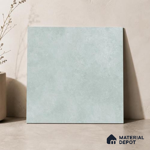 Plain Floor & Wall Tile TL 11089 Celadon Drift | 2 ft x 2 ft Matte Finish Vitrified Tile - 9 mm | Suitable For Living Room, Bedroom, Bathroom