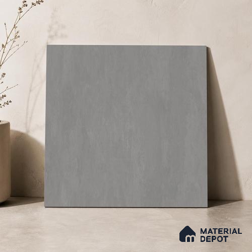 Plain Floor & Wall Tile TL 11093 Cinder Loft | 2 ft x 2 ft Matte Finish Vitrified Tile - 9 mm | Suitable For Living Room, Bedroom, Bathroom