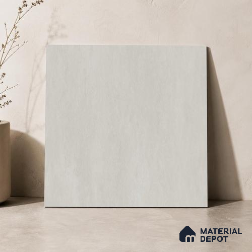 Plain Floor & Wall Tile TL 11097 Solace Veil | 2 ft x 2 ft Matte Finish Vitrified Tile - 9 mm | Suitable For Living Room, Bedroom, Bathroom
