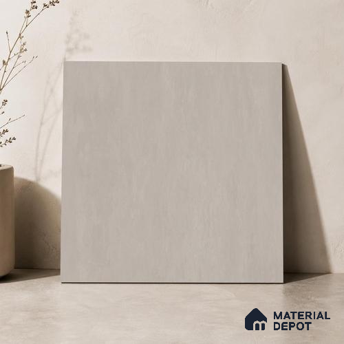 Plain Floor & Wall Tile TL 11099 Taupe Drift | 2 ft x 2 ft Matte Finish Vitrified Tile - 9 mm | Suitable For Living Room, Bedroom, Bathroom
