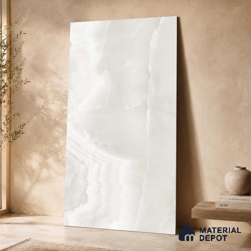 Marble Wall & Floor Tile TL 11442 Luna Cascade | 4 ft x 2 ft Glossy Finish Vitrified Tile - 9 mm | Suitable For Living Room, Bedroom, Bathroom