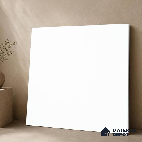 Plain Wall & Floor Tile TL 11643 Alba Veil | 2 ft x 2 ft Matte Finish Full Body Vitrified Tile - 9 mm | Suitable For Bathroom, Balcony, Courtyard