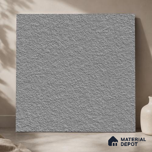 Terrazzo Salt & Paper Tile TL 11646 B Silver Mesa | 2 ft x 2 ft Punch Matte Finish Full Body Vitrified Wall & Floor Tile - 9 mm | Suitable For Bathroom, Balcony, Courtyard