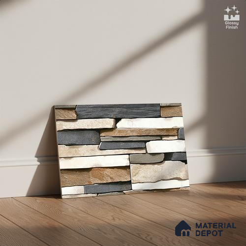 TL 05785 Touch Multi Colour 450x300 mm Glossy Finish Ceramic Wall Tile - 7 mm (Random Design)