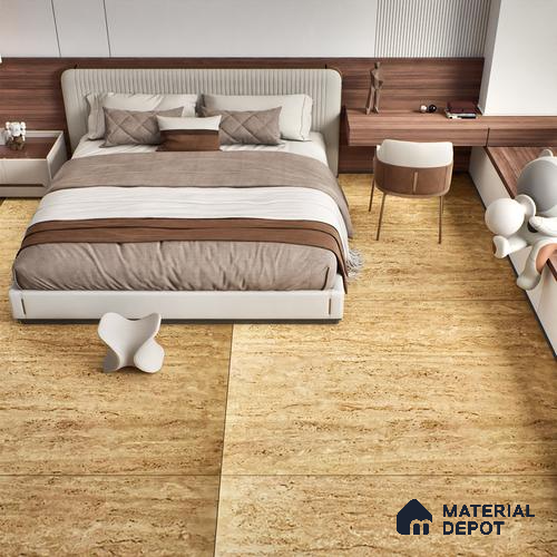 TL 10129 Travertino Beige Granula 1800 x 1200 mm Matte Finish Tile - 9 mm | Adhesive and Spacers Must be Used During Installation