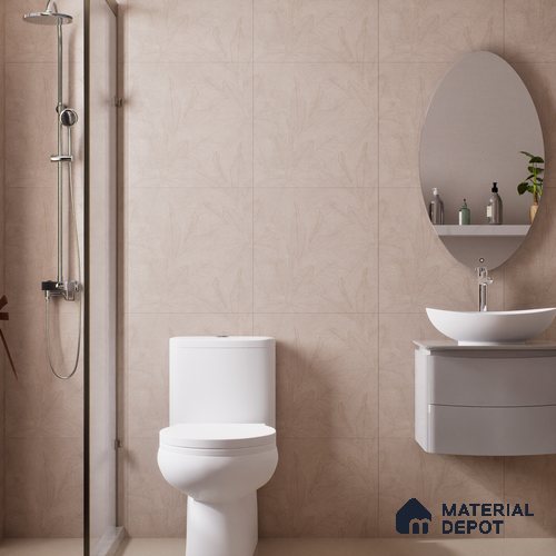 Tropical  Look Floor & Wall Tile TL 06012 Forest Patina 2 ft x 2 ft Rustic Carving Matte Finish Vitrified Tile - 9 mm |  Suitable For Living Room, Bedroom, Bathroom, Kitchen & Dining