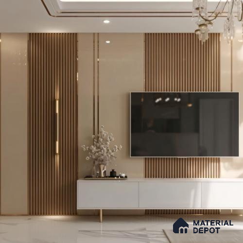 SS 304 U Inlay Profile Brush Rose Gold Matte Finish Edgeline PM 00292 AH | 10 ft (3 mtr) x 10 mm x 0.6 mm | Adhesive Type Installation | Suitable for Floor & Walls