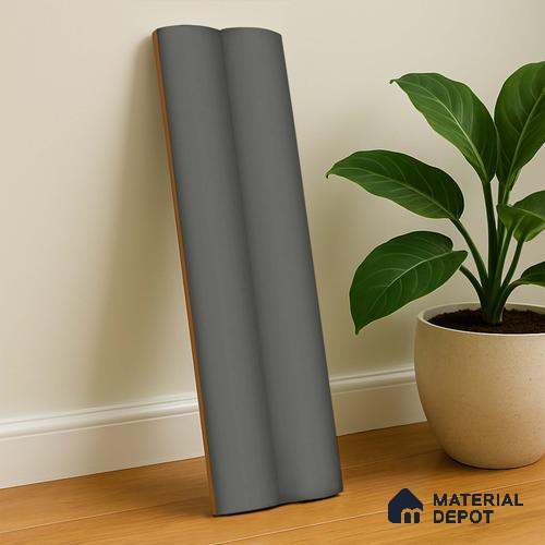 Subway Fluted Wall Tile TL 04961 F Piedra Shoadow Gris 12 x 3 inch Ceramic Matte Finish - 6.5 mm | Suitable for Highlighter Walls, Foyer, Bathroom, Kitchen Wall & Backsplashes