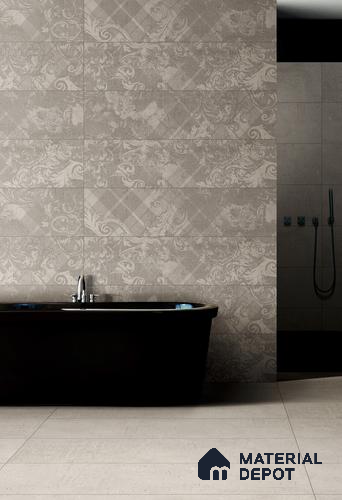 TL 01254 Urban Smoke Deco 1200x300 mm GVT Carving Matte Finish Abstract Look Tile - 9 mm