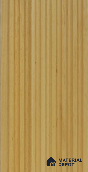 Golden Yellow Wooden Louver PN 02737 9.35 ft x 4.9 inch Charcoal Panel - 4.5 mm | Suitable for Feature Wall, TV Unit & Living Room | Width is Subjected to 5% Variation