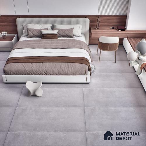 TL 05564 B Vartus Grey 4 ft x 2 ft Matte Finish Vitrified Tile - 9 mm