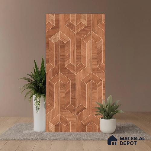 TL 07988 Venom Wood Brown 1200x600 mm Matte Finish Floor & Wall Tile - 9 mm (Random 4)