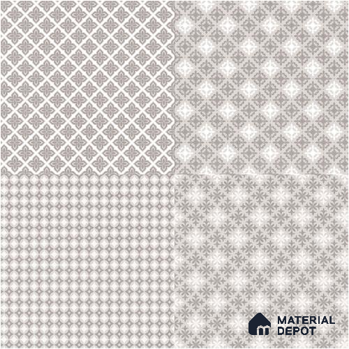 Moroccan Wall & Floor Tile TL 07381 Bani 2 ft x 2 ft Matte Finish Vitrified Tile - 9 mm | Suitable For living Room, Bedroom, Bathroom | Please Expect a Slight Variation of Pattern