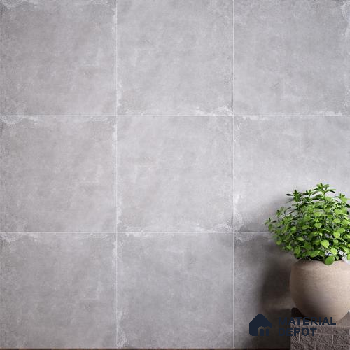 Stone Wall & Floor Tile TL 07417 Dek Stone Gris 2 ft x 2 ft Matte Finish Vitrified Tile - 9 mm | Suitable For living Room, Bedroom, Bathroom