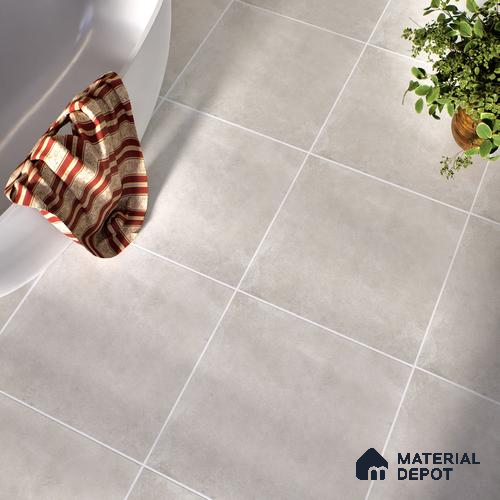 Stone Wall & Floor Tile TL 07417 Dek Stone Gris 2 ft x 2 ft Matte Finish Vitrified Tile - 9 mm | Suitable For living Room, Bedroom, Bathroom