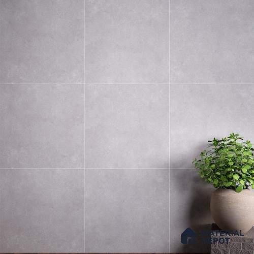 Stone Wall & Floor Tile TL 07409 Azzule Grey 2 ft x 2 ft Matte Finish Vitrified Tile - 9 mm | 4 Random Design | Suitable For living Room, Bedroom, Kitchen
