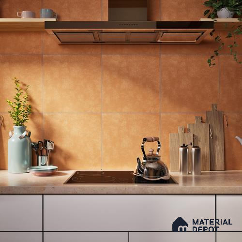 Cement Wall & Floor Tile TL 07410 Azzule Jaisalmer 2 ft x 2 ft Matte Finish Vitrified Tile - 9 mm | 4 Random Design | Suitable For living Room, Bedroom, Kitchen