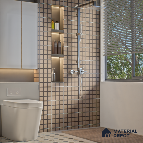 Moroccan Wall & Floor Tile TL 07268 Trend Harvest Decor 5006 200 mm x 200 mm Matte Finish Vitrified Tile - 8 mm | 4 Random Design | Suitable For living Room, Bedroom, Kitchen | Please Expect a Slight Variation of Pattern