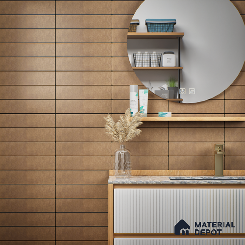Subway Wall Tile TL 07372 B Trend Sark 300 mm x 75 mm Matte Finish Vitrified Tile - 8.5 mm | 4 Random Design | Suitable For living Room, Bedroom, Kitchen