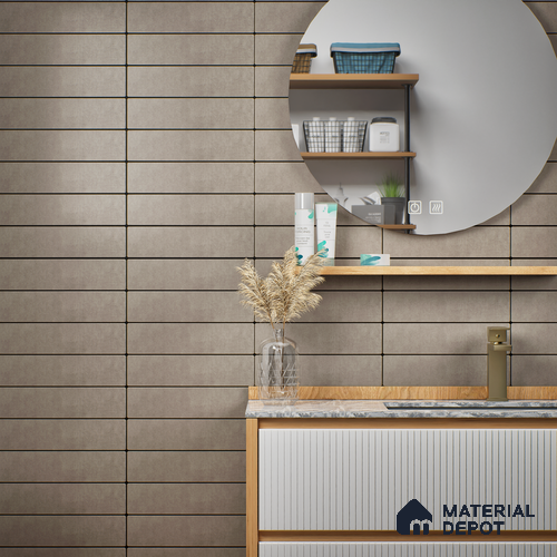 Subway Wall Tile TL 07373 B Trend Late 300 mm x 75 mm Matte Finish Vitrified Tile - 8.5 mm | 4 Random Design | Suitable For living Room, Bedroom, Kitchen
