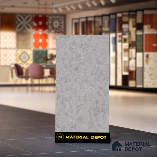 Carving Wall & Floor Tile TL 07400 Paris Stone Grey 4 ft x 2 ft Matte Finish Vitrified Tile - 9 mm | Suitable For Living Room, Bedroom, Kitchen