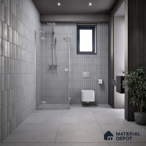Carving Wall & Floor Tile TL 07398 Massive Grey Stone 4 ft x 2 ft Matte Finish Vitrified Tile - 9 mm | Suitable For living Room, Bedroom, Kitchen