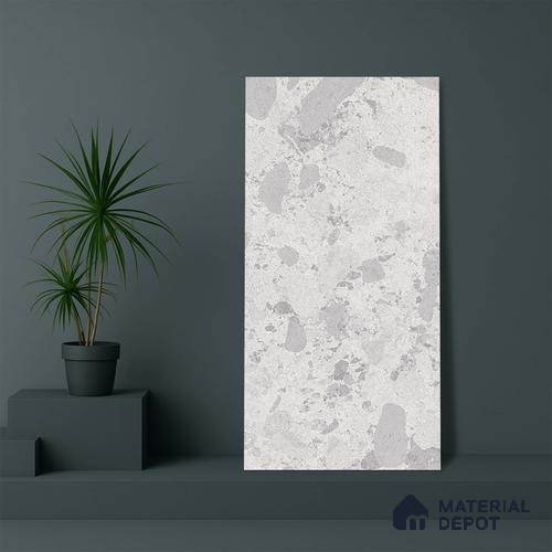 Carving Wall & Floor Tile TL 07397 Lucido Chips Light 4 ft x 2 ft Matte Finish Vitrified Tile - 9 mm | Suitable For Living Room, Bedroom, Kitchen