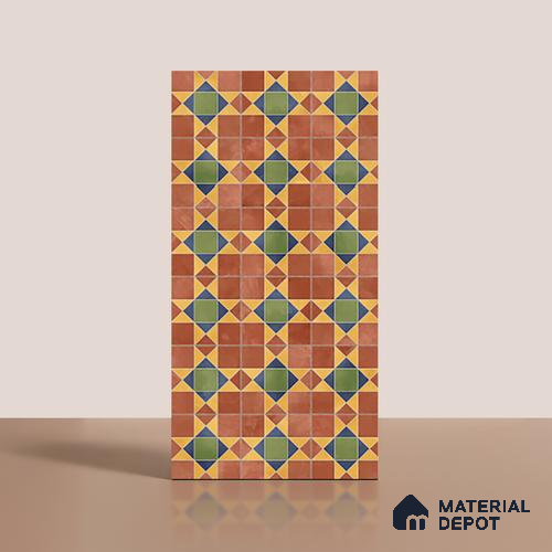 Patterned Wall Tile TL 10125 Antiqua Decor 4 ft x 2 ft Vitrified Matte Finish Tile - 9 mm | Suitable For Kitchen, Bathroom Walls and Backsplashes