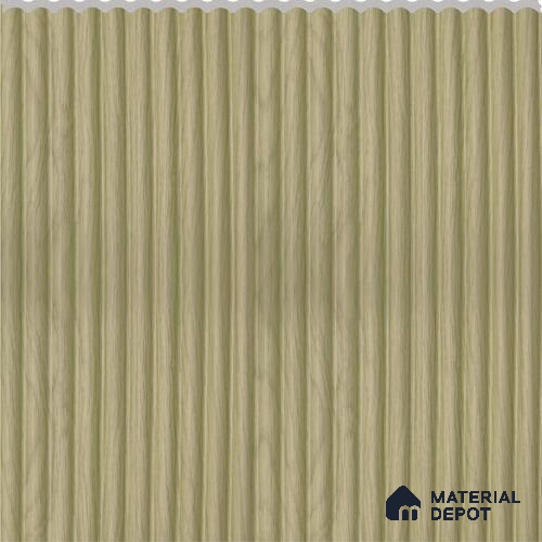 Woodgrain Brown Wooden Louver PN 02731 K 9.5 ft x 12 inch Charcoal Panel - 7 mm | Suitable for Feature Wall, TV Unit & Living Room | Width is Subjected to 5% Variation