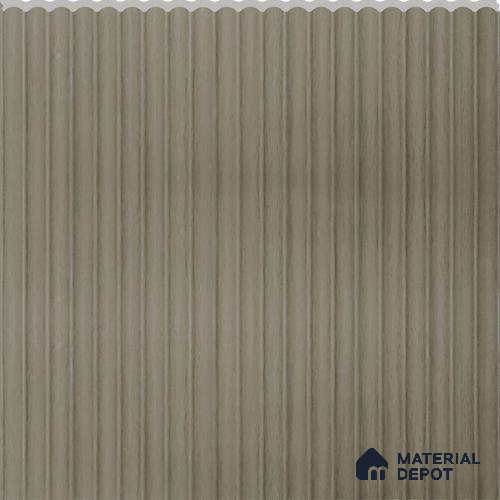 Sage Green Wooden Louver PN 02731 L 9.5 ft x 12 inch Charcoal Panel - 7 mm | Suitable for Feature Wall, TV Unit & Living Room | Width is Subjected to 5% Variation
