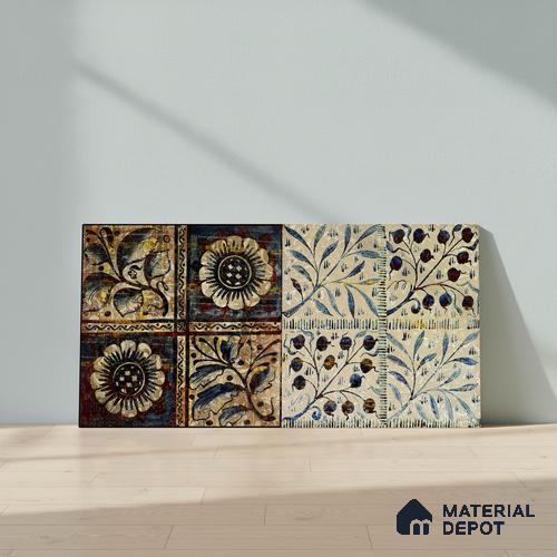 Highlighter Wall Tile TL 06490 B 24 inch x 12 inch Ceramic Matte Finish - 8 mm | Suitable for Accent / Feature Walls, Living Room, Bedroom, Bathroom, Kitchen Wall & Backsplashes